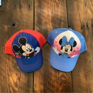 Disney Mickey & Minnie Kids Hats NWT